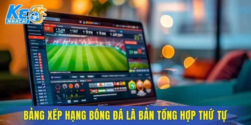 Bảng xếp hạng bóng đá là bản tổng hợp thứ tự